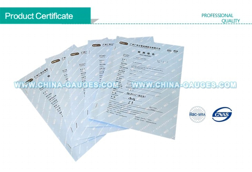 products certificate